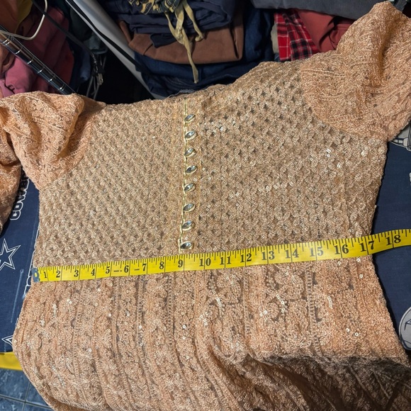 Panache by Mona Embroidery Pakistani Long Sleeve Dress - Picture 6 of 8